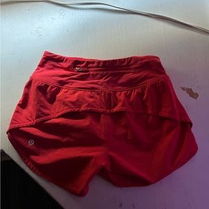 lululemon shorts size 0